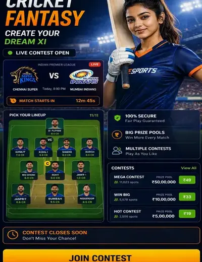 Plataformakto (app kto) fantasy cricket & matchday visual 3
